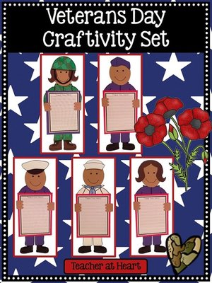 cover image of Veterans Day Craftivity Set